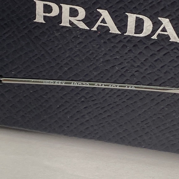 New Authentic Prada 66XV 07A1O1 - Clear METAL STAINLESS STEEL Eyeglasses - Picture 11 of 13